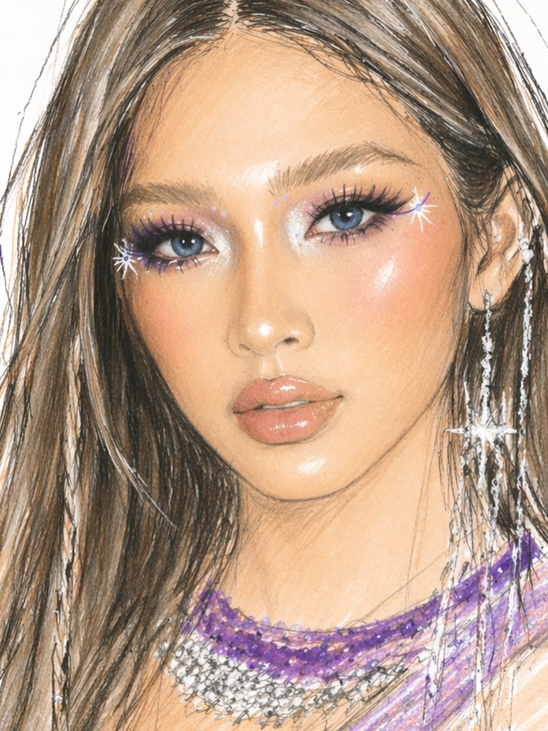 BINI makeup look for Coachella Week 2