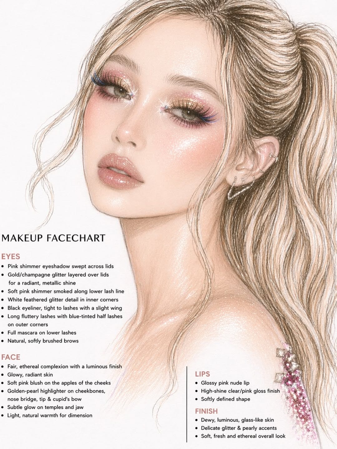 BINI makeup look for Coachella Week 2