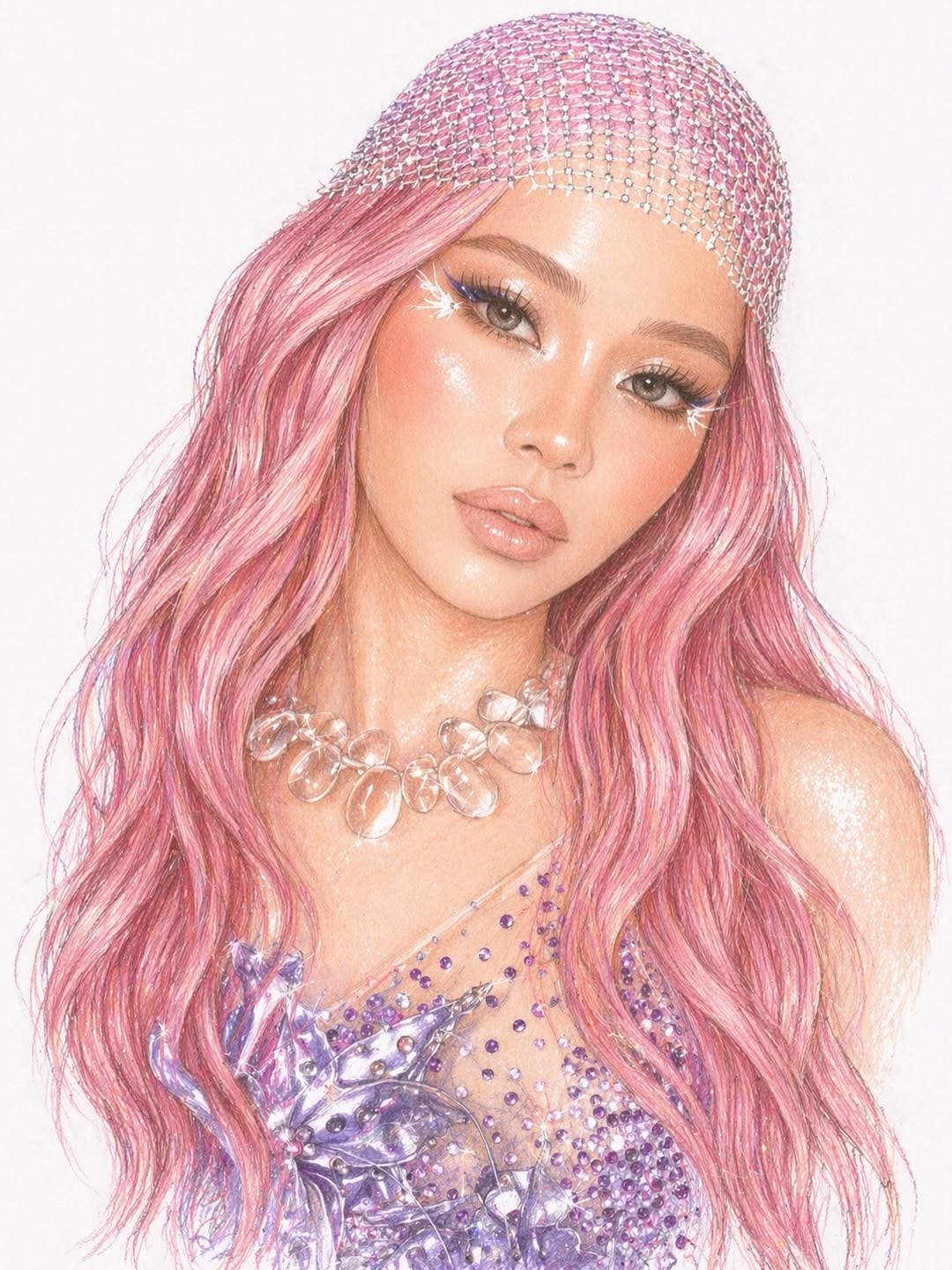 BINI makeup look for Coachella Week 2