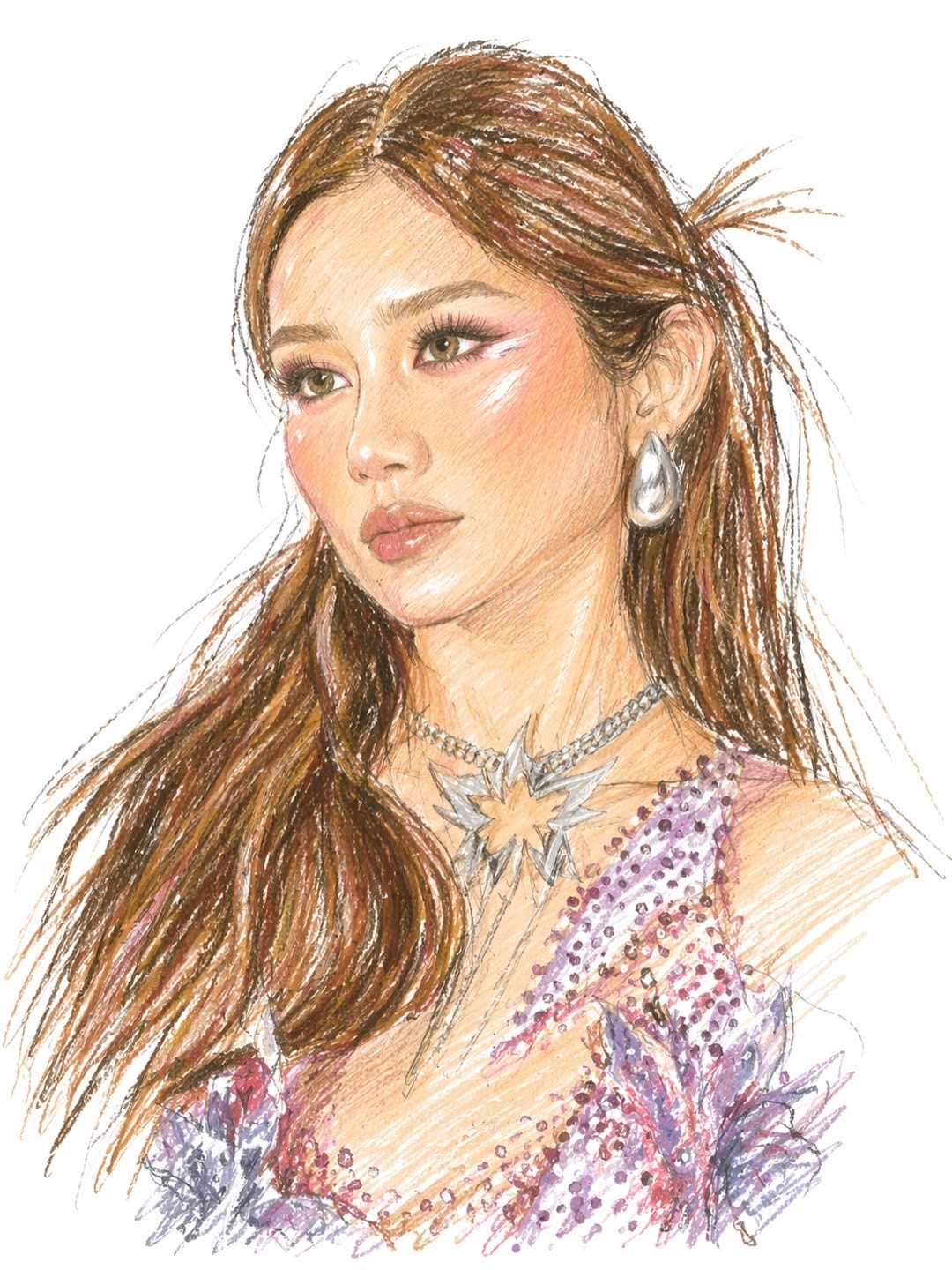 BINI makeup look for Coachella Week 2