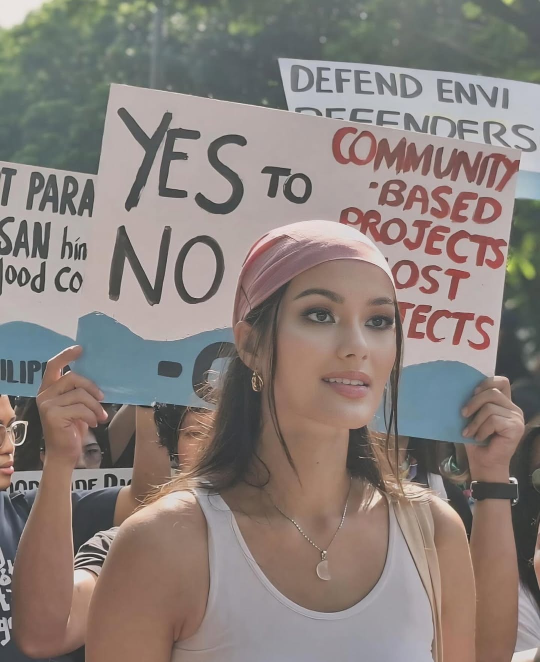 Bea Millan-Windorski at the Trillion Peso March