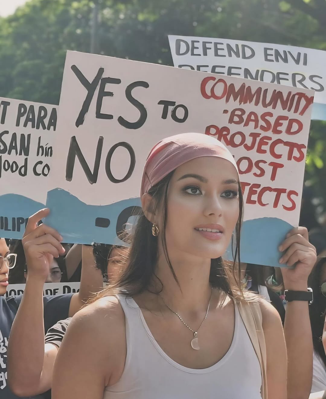 Bea Millan-Windorski at the Trillion Peso March