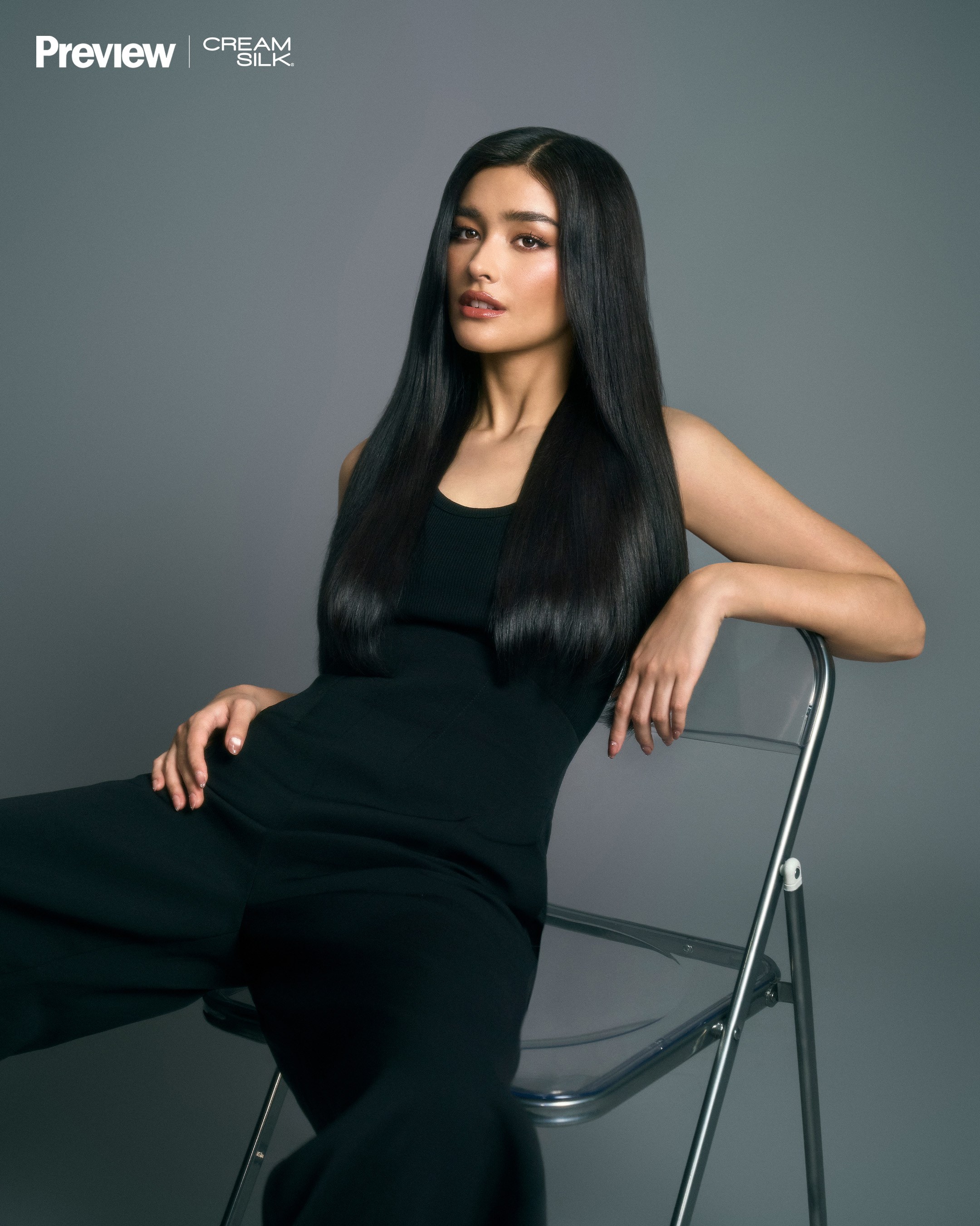 Liza Soberano sitting on a chair