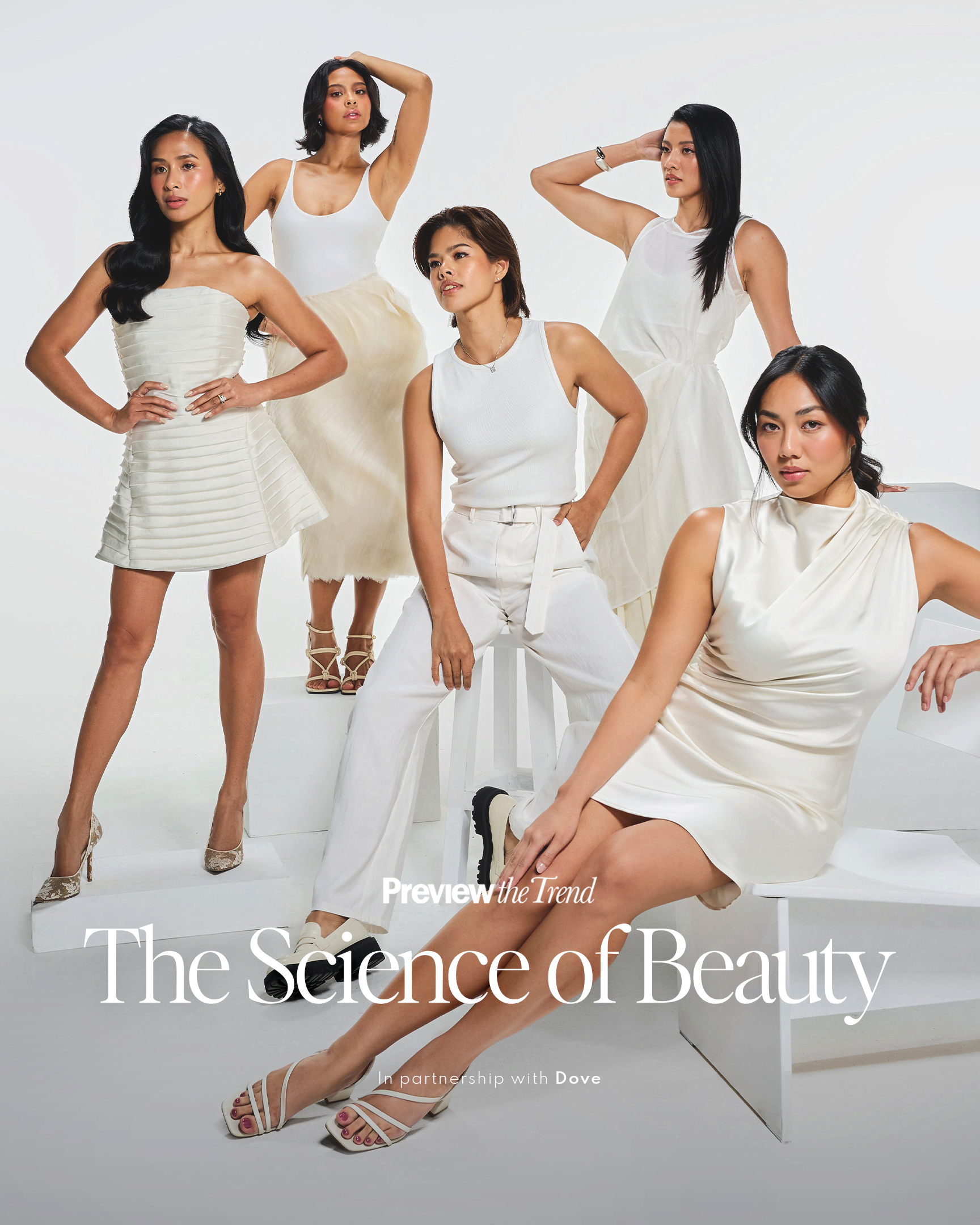 Marj Maroket, Hannah Pangilinan, Chezka Carandang, Kianna Dy, and Nica Fabregas for Preview.ph
