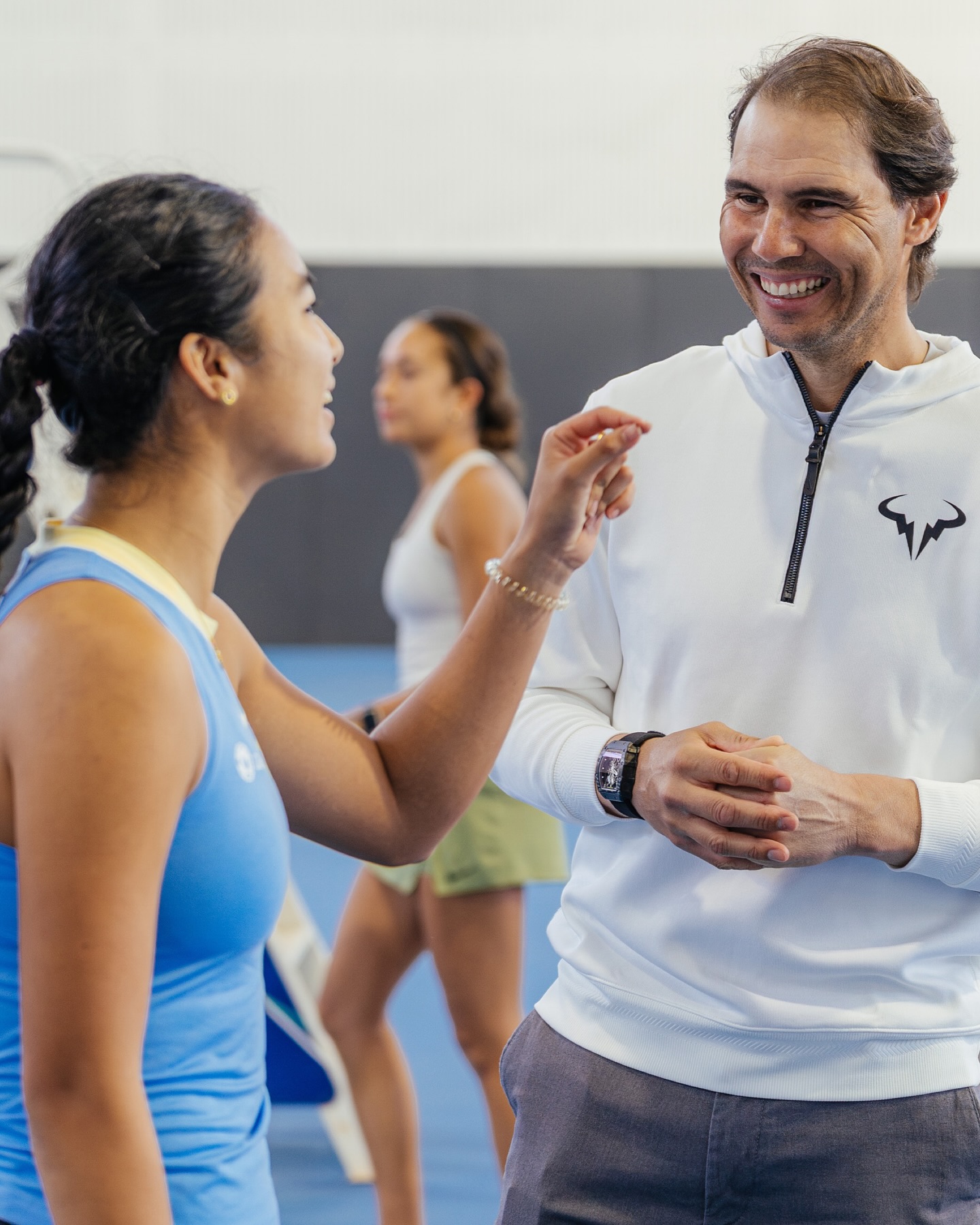 Rafa Nadal and Alex Eala
