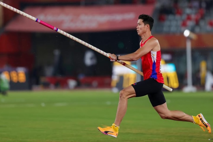 EJ Obiena at the 2026 Asian games