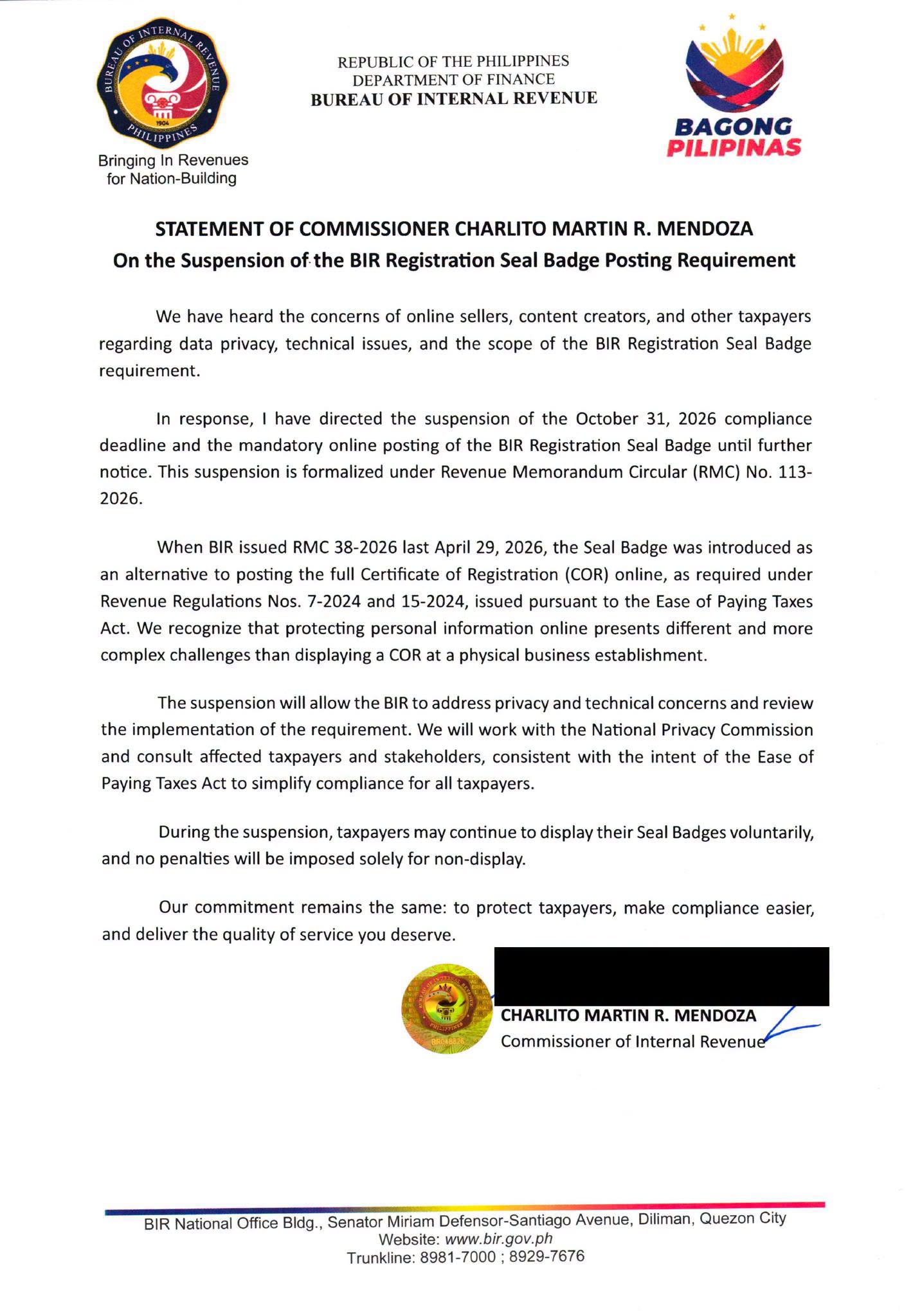 Bureau of Internal Revenue Philippines