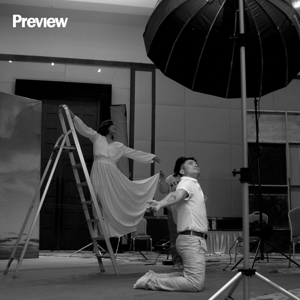 Marvin Agustin and Jolina Magdangal for Preview February 2025 behind the scenes