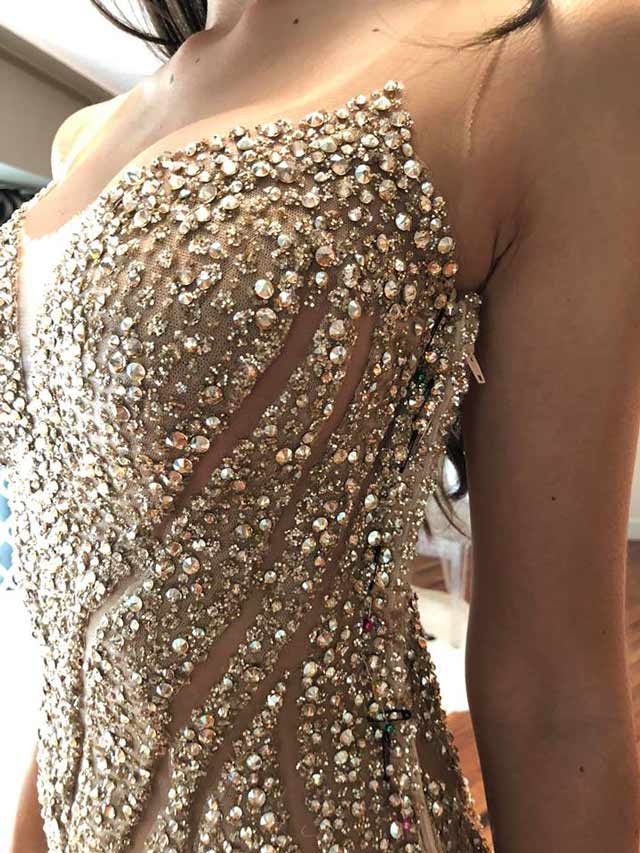 catriona gray gold dress Catriona Gray | Magic happens when one pours out their creativity for a  purpose greater than themselves.  A moment for this golden hour dress  created by