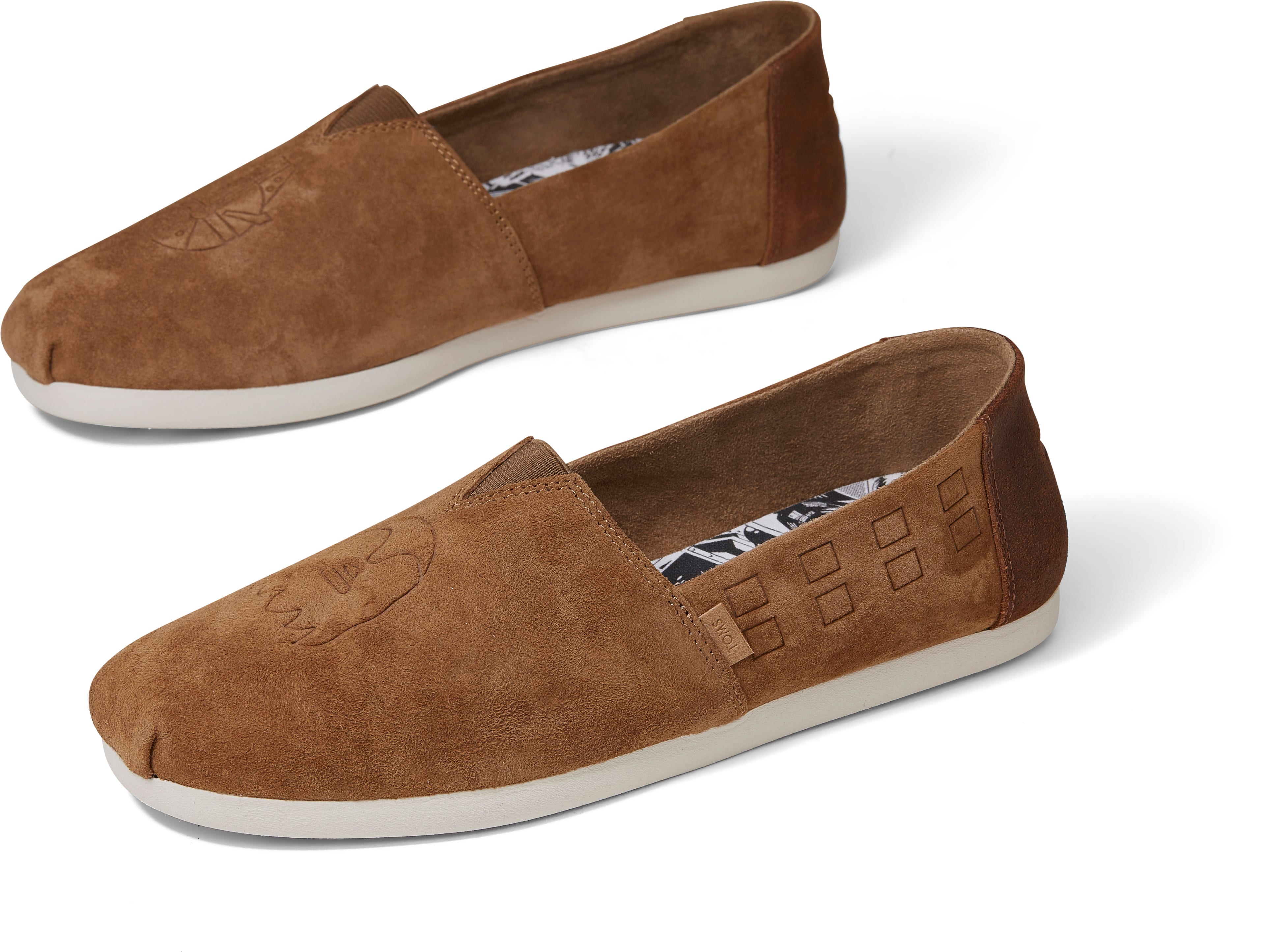 TOMS Star Wars Brown Slip-On Shoes Buy TOMS x Star Wars Natural Princess Leia Print Jer Tiny  main image 3