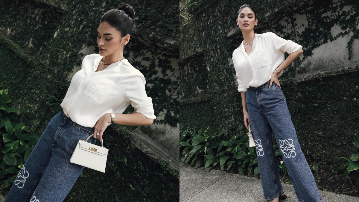 Pia Wurtzbach Wears a White Top and Jeans OOTD Worth P3.2 Million ...