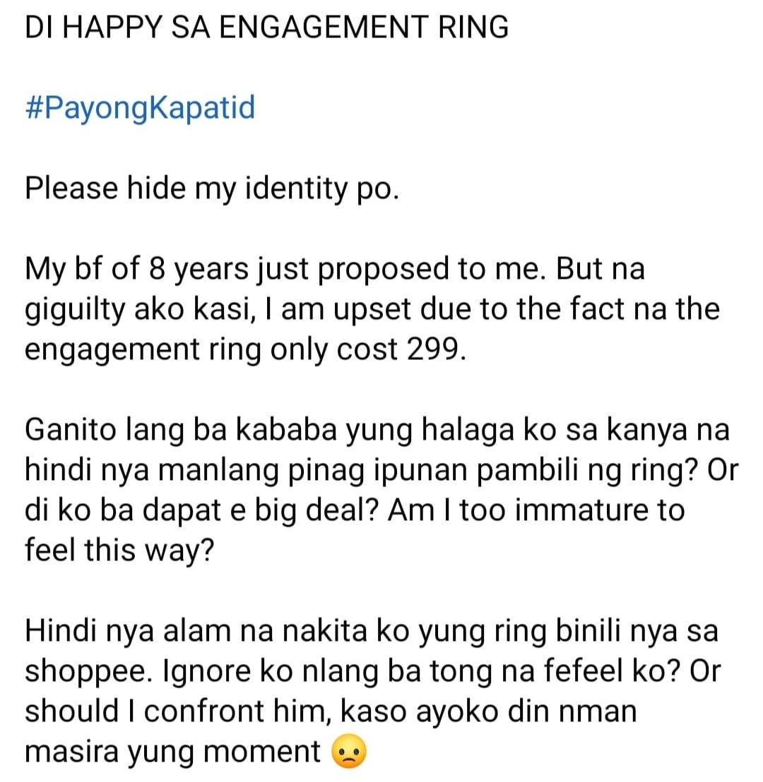 Viral Post About a P299 Engagement Ring Sparks a Debate Among Netizens ...