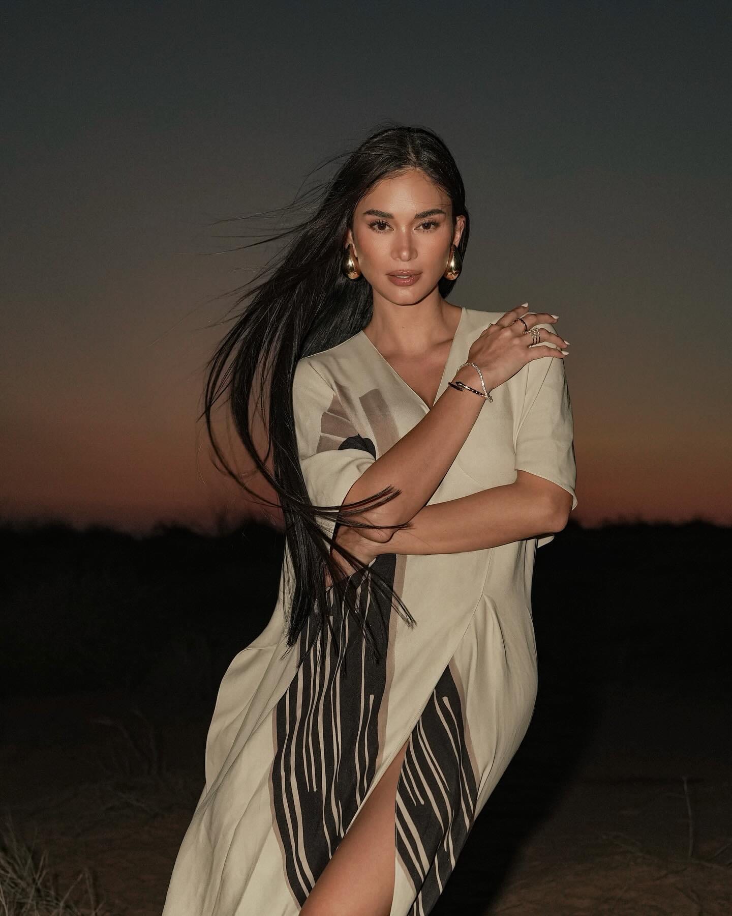 pia wurtzbach bottega veneta drop earrings