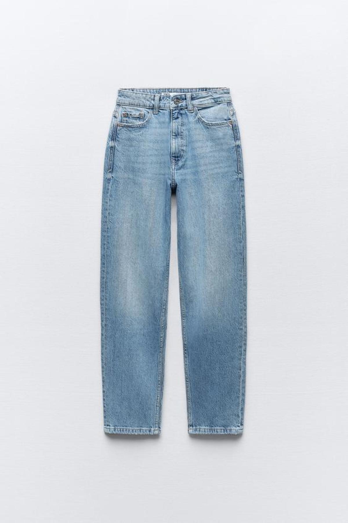 zara straight leg denim jeans