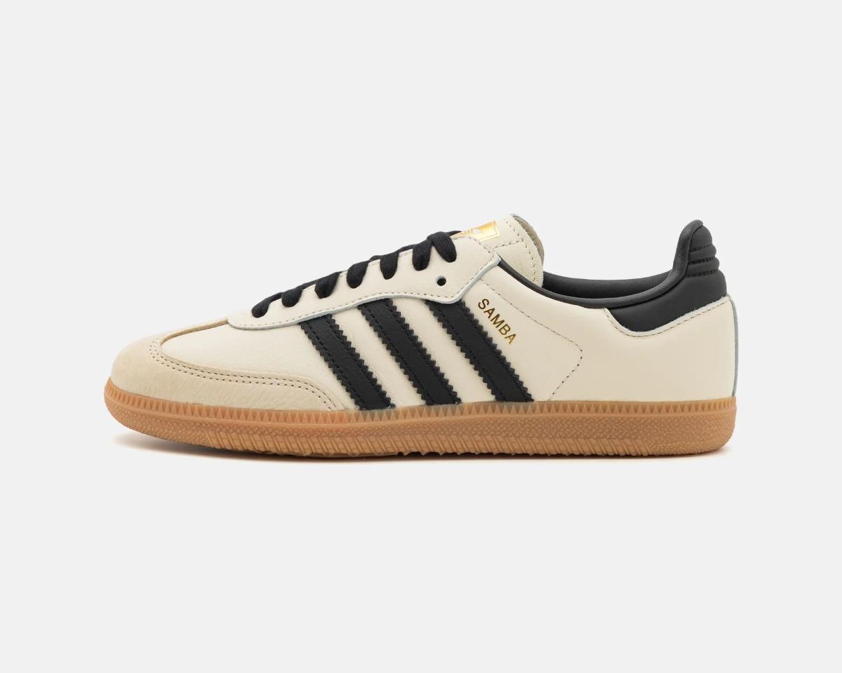 adidas samba black white sand