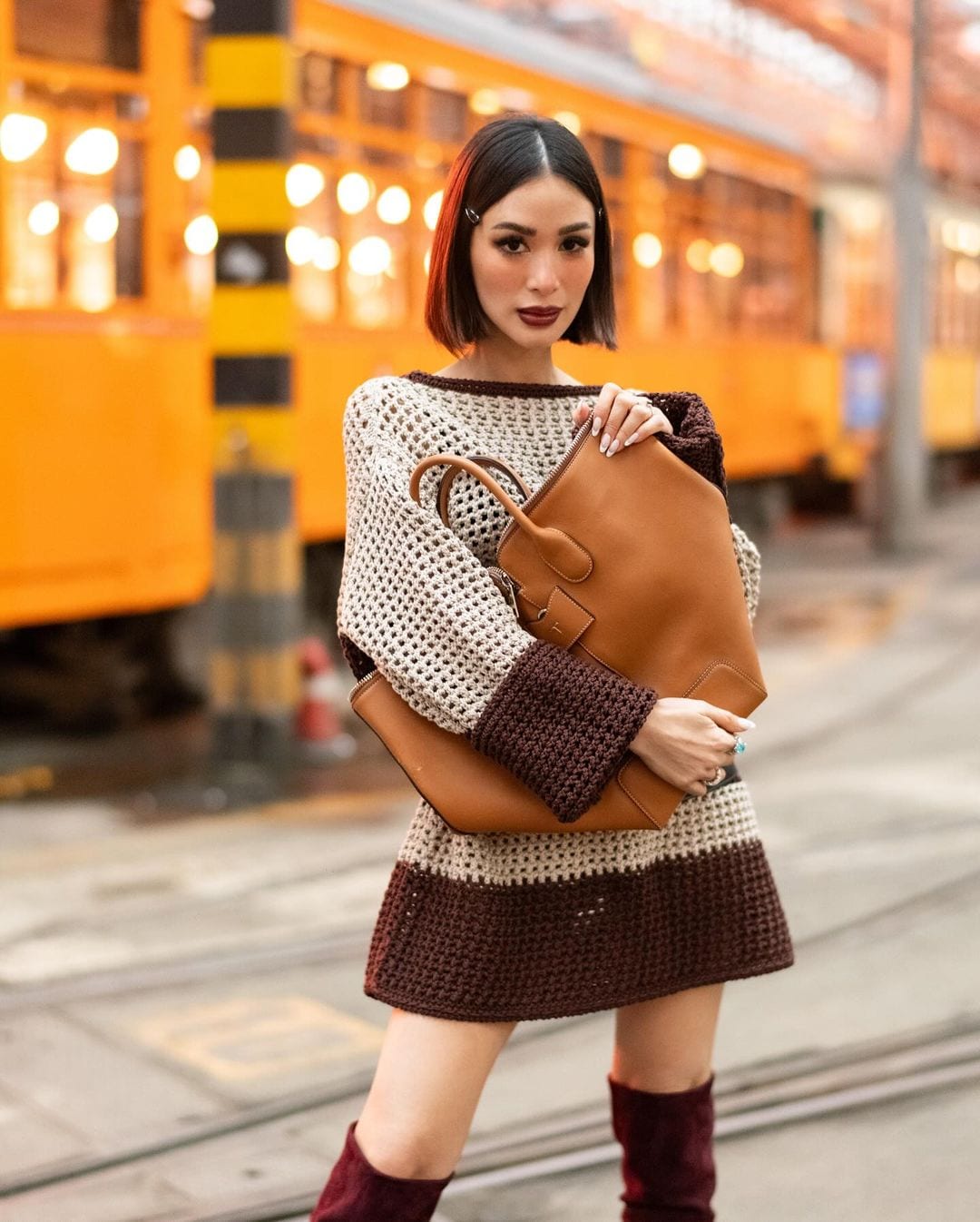 Heart Evangelista at the Tod's Fall/Winter 2024 show during Milan Fashion Week.