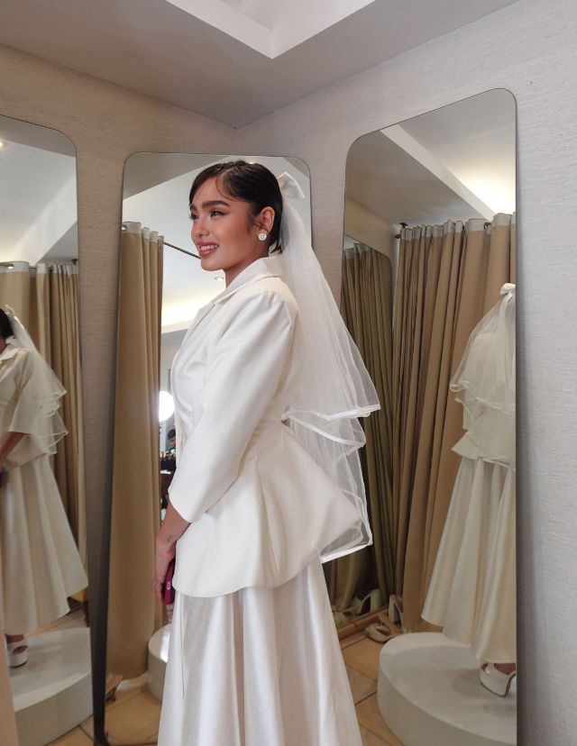 Andrea Brillantes' bridal look at the Kim Soo Hyun fanmeet in Manila