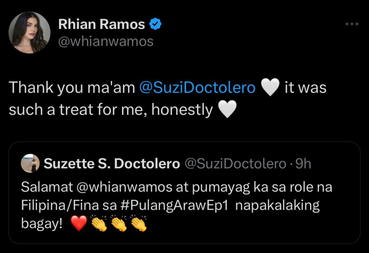 Rhian Ramos, Pulang Araw