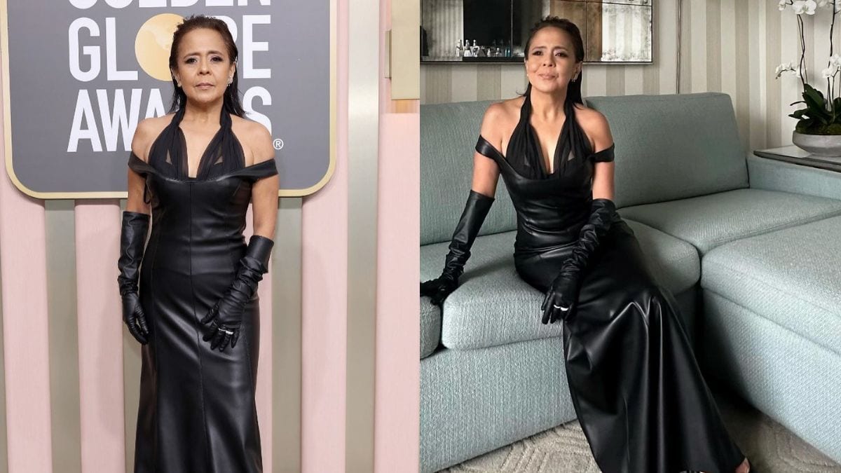 Look: Dolly De Leon Wears Filipino-designed Leather Gown At The Golden Globes 2023 | Preview.ph