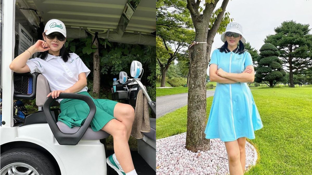 Celebrity Golf Dress  Golf dresses, Womens golf fashion, Cute