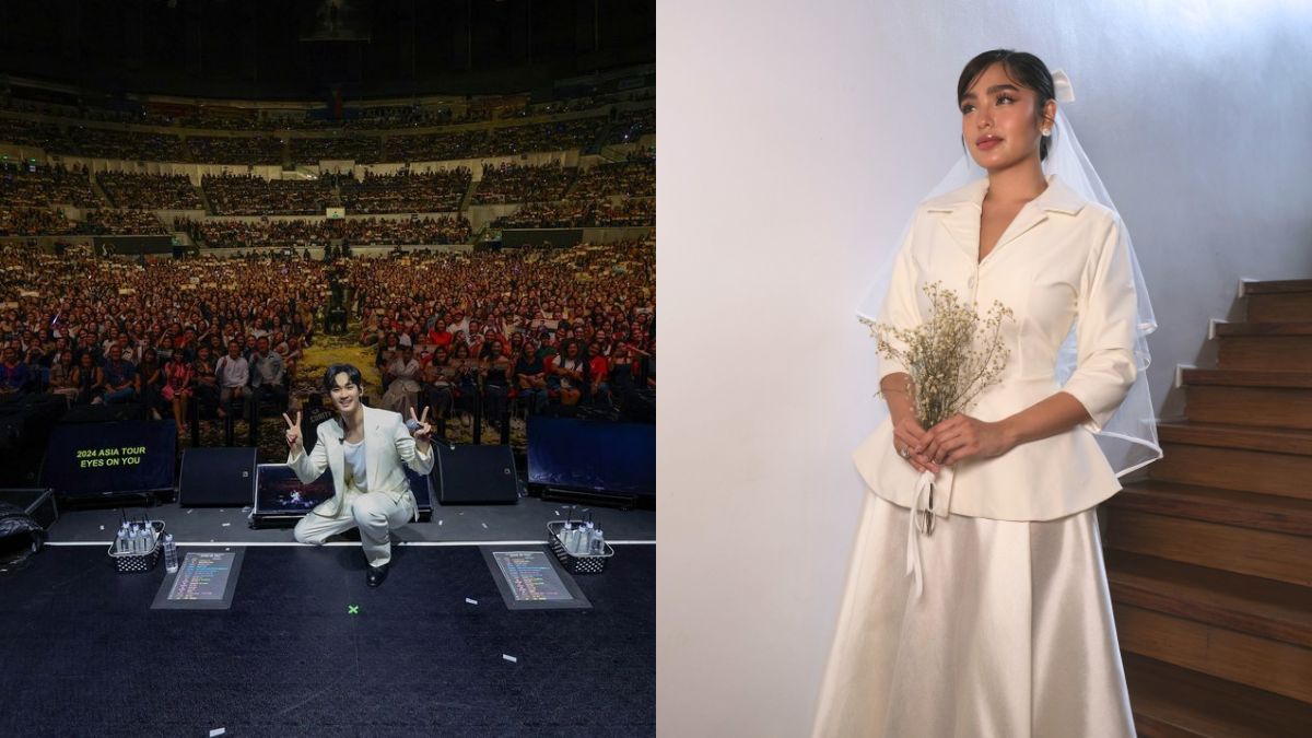 Andrea Brillantes Wears a Bridal Outfit at Kim Soo Hyun's Manila Fan Meet 